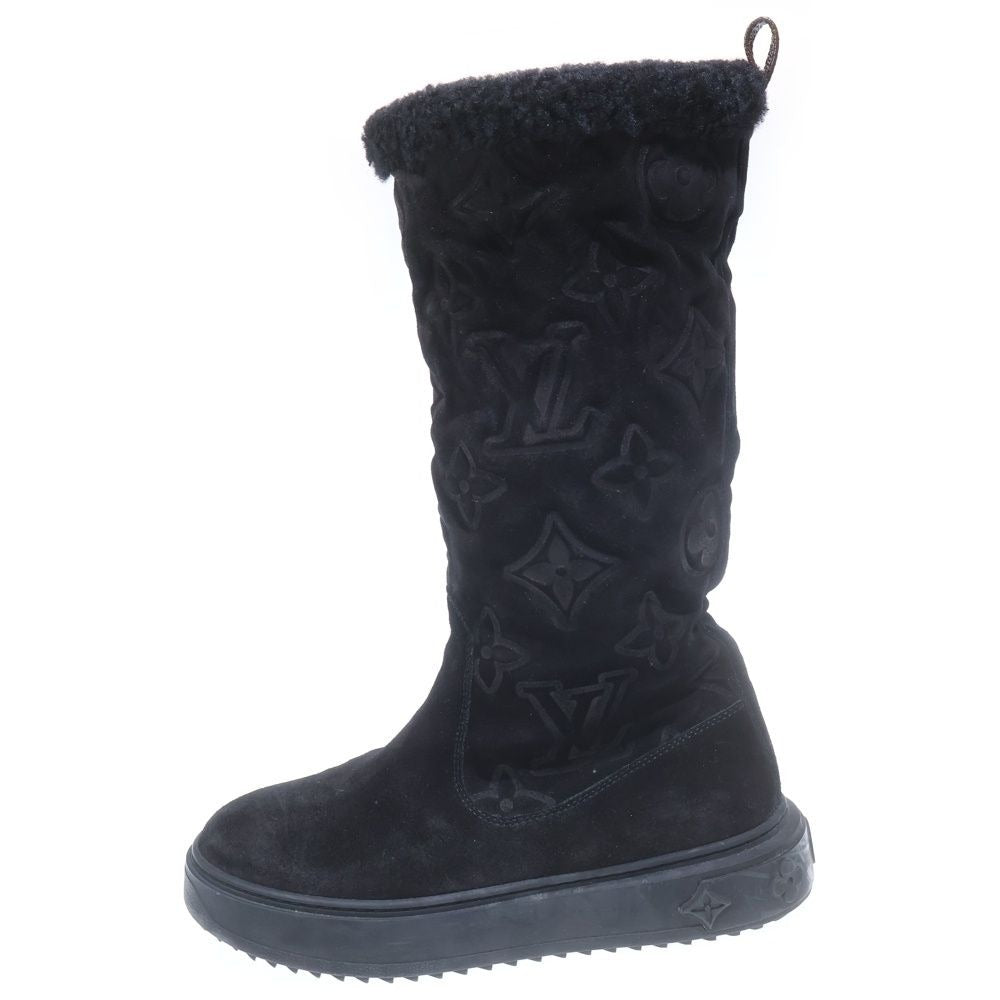 Louis Vuitton Bree G-line Giant Monogram Mouton Boots Black
