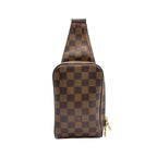 Louis Vuitton Damier Geronimos Brown Belt Bag Gold