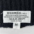 Hermes Cashmere Pattern Knit Gloves Black — view 6