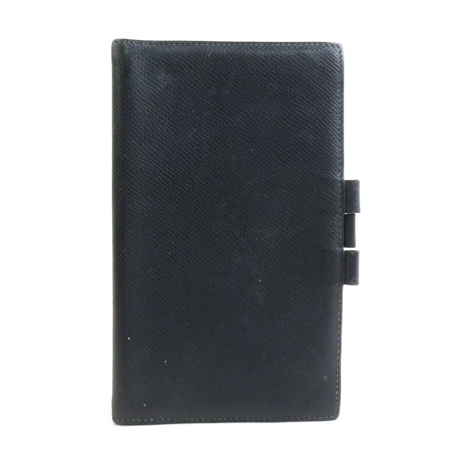 Hermes Notebook Cover Leather Black