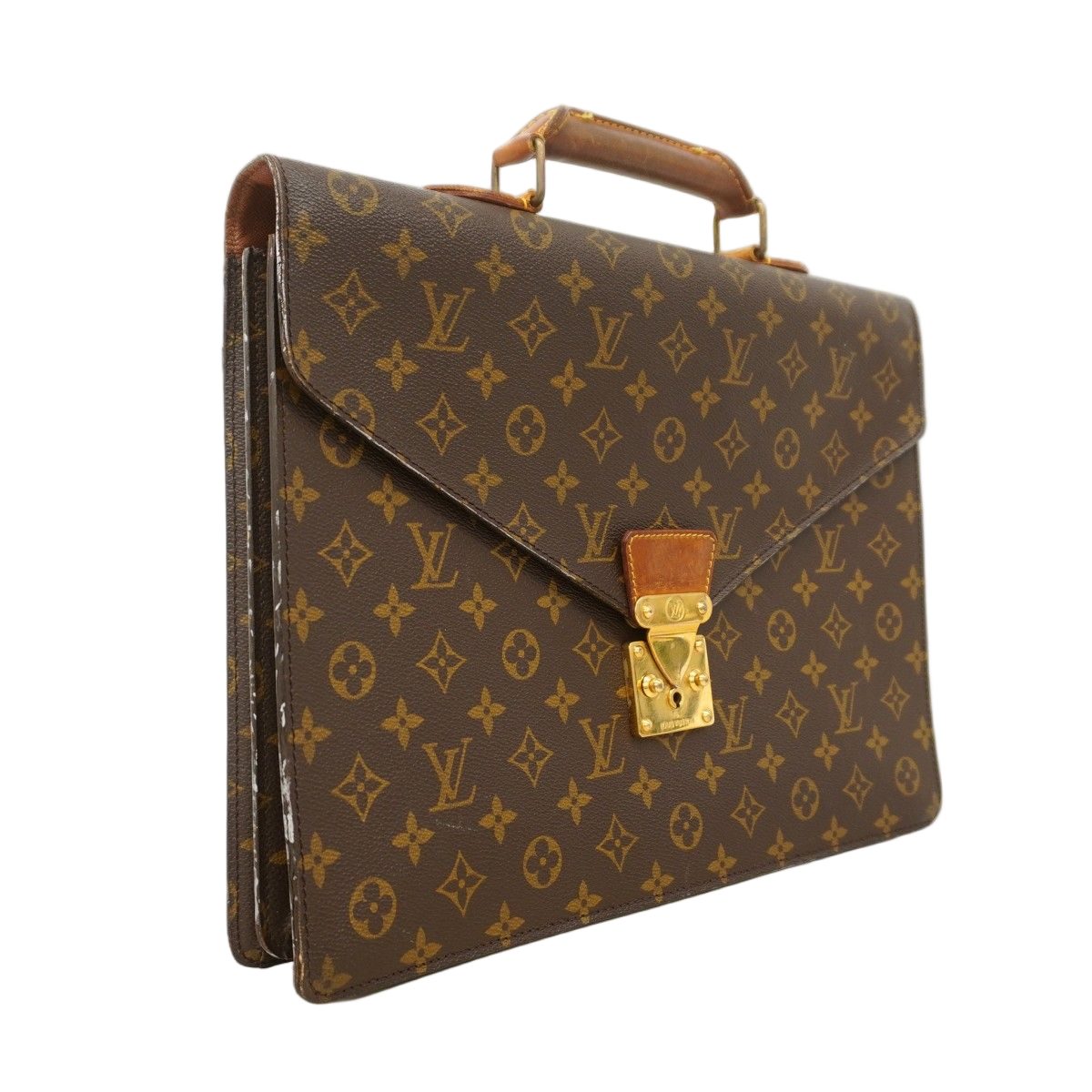 Louis Vuitton Briefcase Monogram Serviette Conseil Brown — view 2