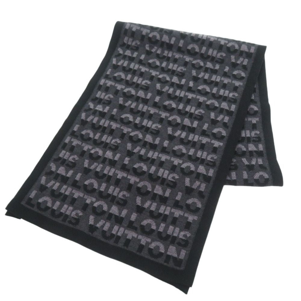 Louis Vuitton Echarpe LV Split Wool Anthracite Scarf Gray