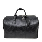 Gucci GG Embossed Boston Bag Black Leather 2-Way — view 2