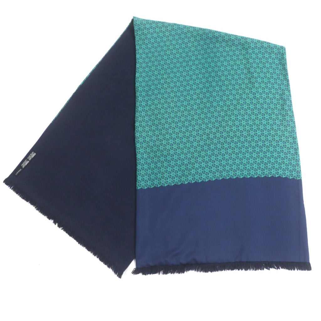 Hermes Silk Angora All Over Pattern with Fringe — view 4