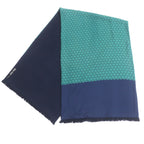 Hermes Silk Angora All Over Pattern With Fringe