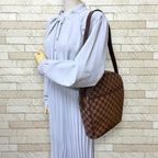 Louis Vuitton Ipanema GM Damier Shoulder Bag Canvas Brown — view 2