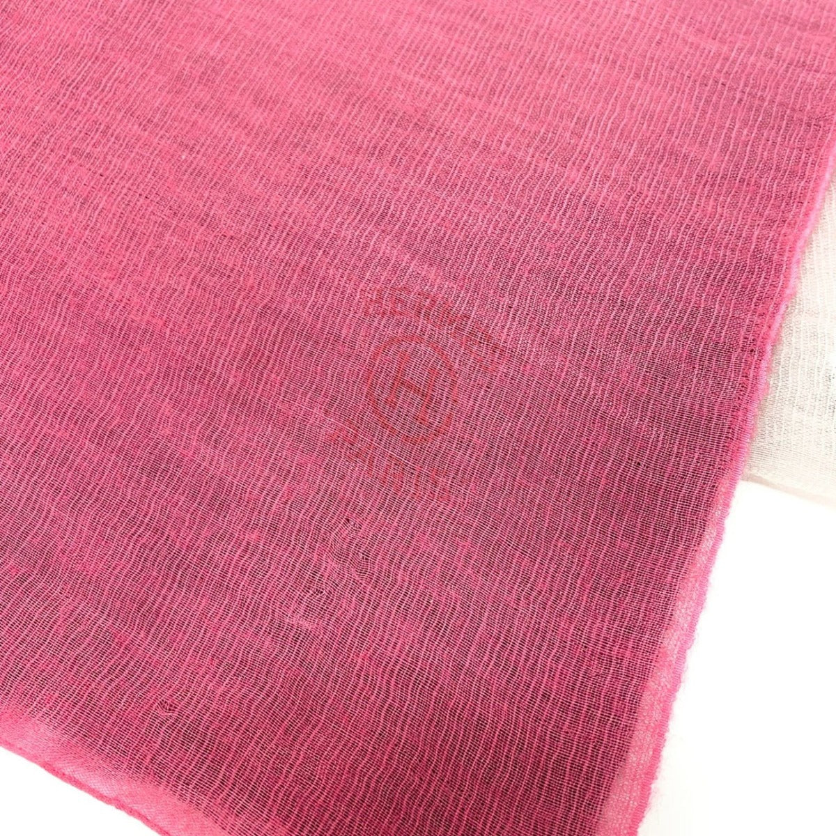 Hermes Etole Plume Extra Large Shawl Gradient Logo Made by Pearl Scarf — view 3