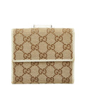 Gucci GG Canvas Beige Ivory Leather