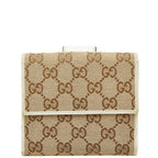 Gucci GG Canvas Beige Ivory Leather