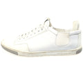 Louis Vuitton Side Gore Leather Low Cut Sneakers Shoes White
