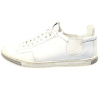 Louis Vuitton Side Gore Leather Low Cut Sneakers Shoes White
