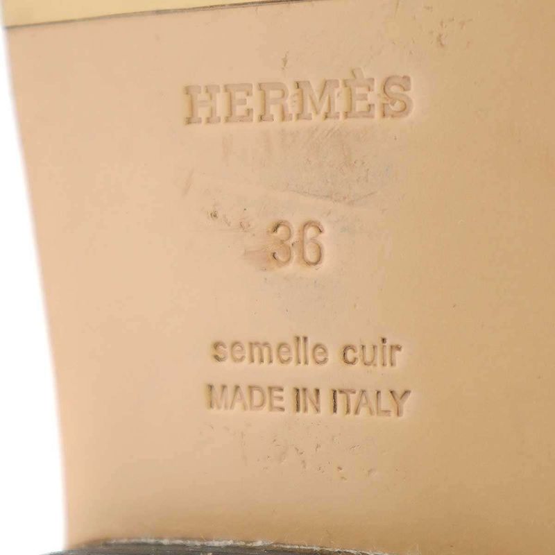 Hermes Jumping Suede Long Boots Z Beige 36 — view 7