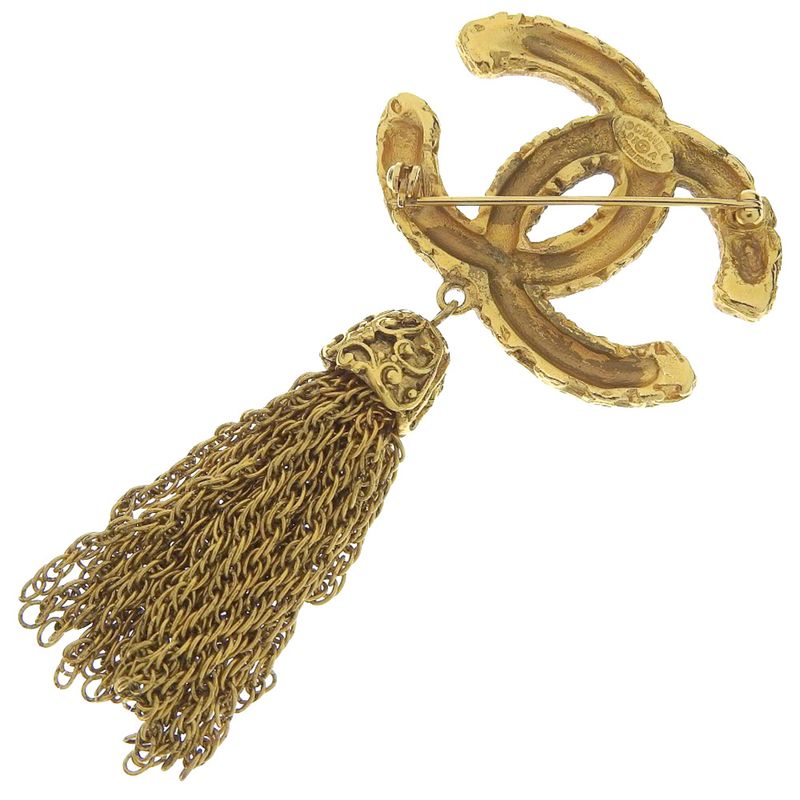 Chanel Lava 93 a Gold Plated 95 29.1 g Brooch — view 3