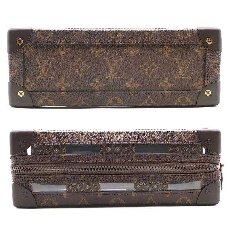 Louis Vuitton Slim Soft Trunk Monogram Chess Canvas Brown — view 5