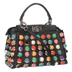 Fendi Peekaboo Mini Multi-stud Leather Handbag — view 2