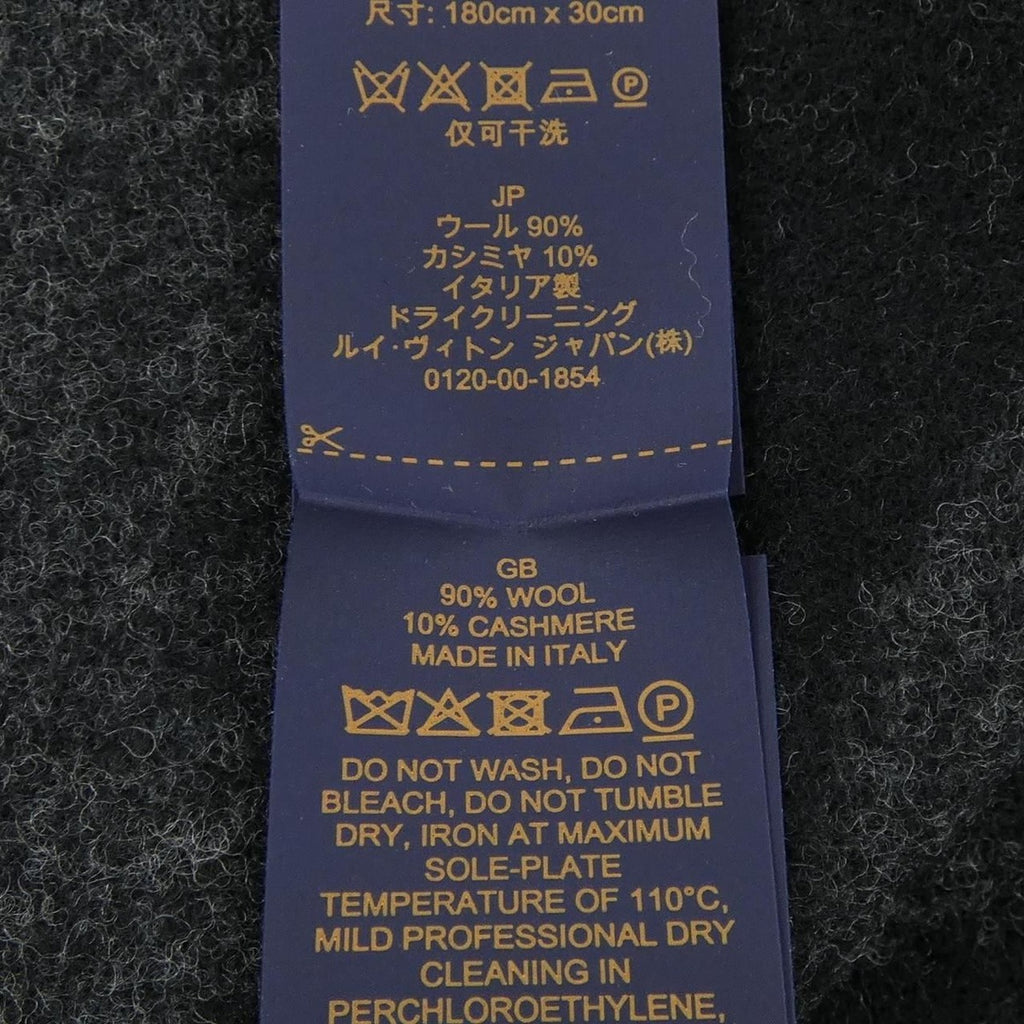 Louis Vuitton Cardiff Scarf Cashmere Black — view 3