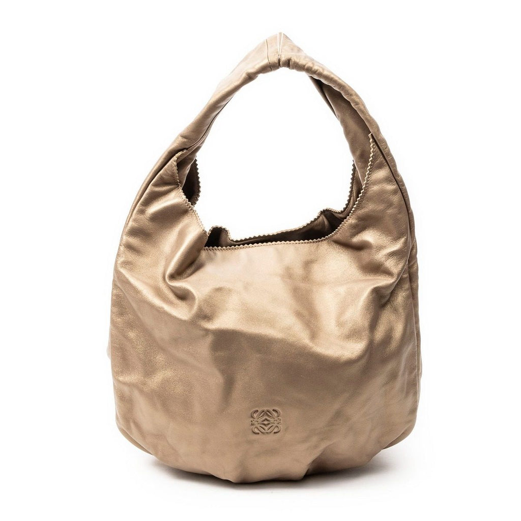 Loewe Bient Hobo Gold Calfskin Leather