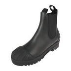 Christian Dior Iron Boots CL 0620 Leather Rubber Black Reference Size