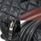 Chanel Tote Bag Boston Coco Cocoon 13 th Black Bordeaux Leather Quilted Usual — view 6