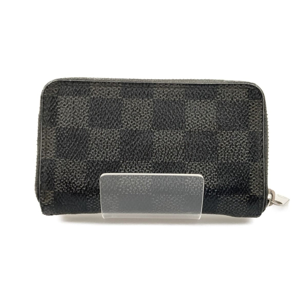 Louis Vuitton Damier Graphite Zippy Coin Purse Case Black — view 2