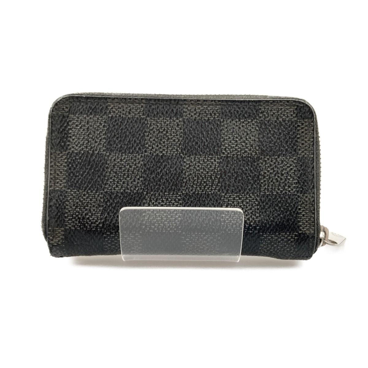 Louis Vuitton Damier Graphite Zippy Coin Purse Case Black — view 2