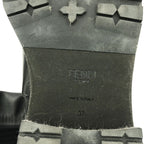Fendi 17 AW Knee-High Long Knit Boots Black 37 — view 6