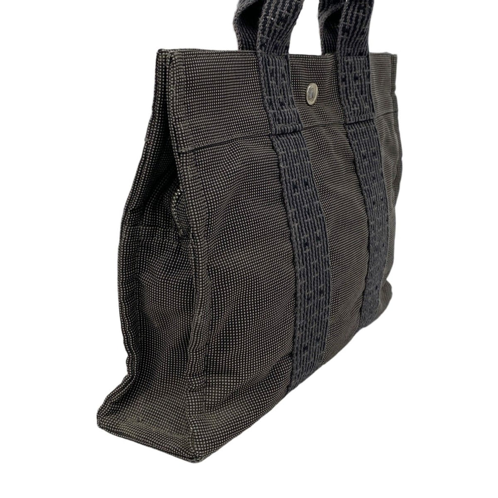 Hermes Handbag Her Line PM Canvas Gray Silver — view 2