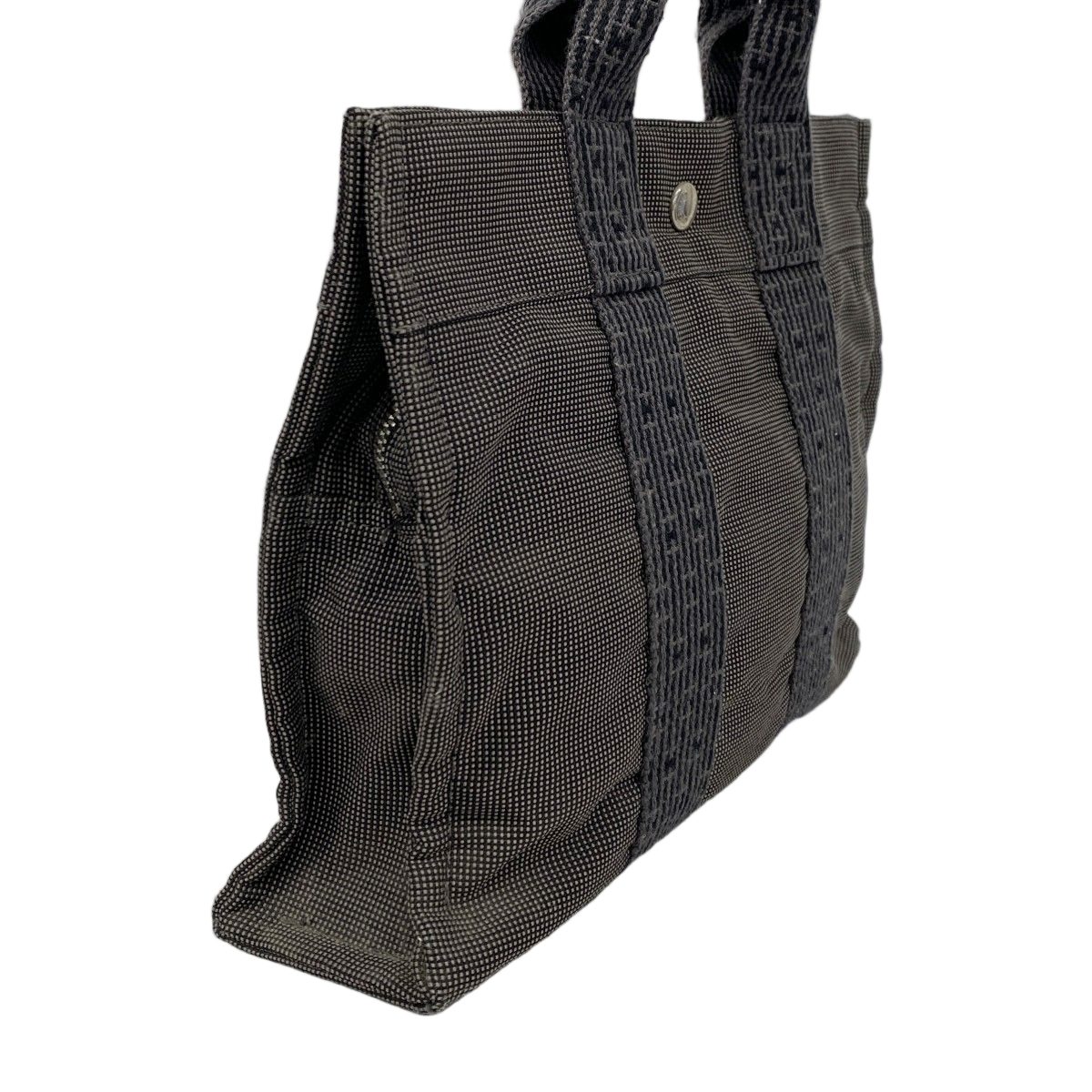 Hermes Handbag Her Line PM Canvas Gray Silver — view 2