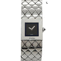 Chanel Quilted Vintage Watch Black Quartz