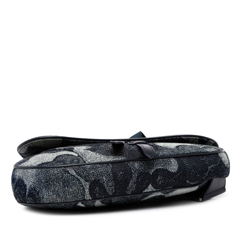 Dior Peter Doig Saddle Navy Denim Leather — view 3