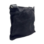 Prada Nylon Black Shoulder Bag Silver — view 2