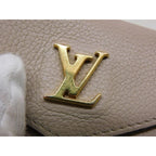 Louis Vuitton No 1 Portefeuille Lock Mini Trifold Wallet Grey Je — view 4