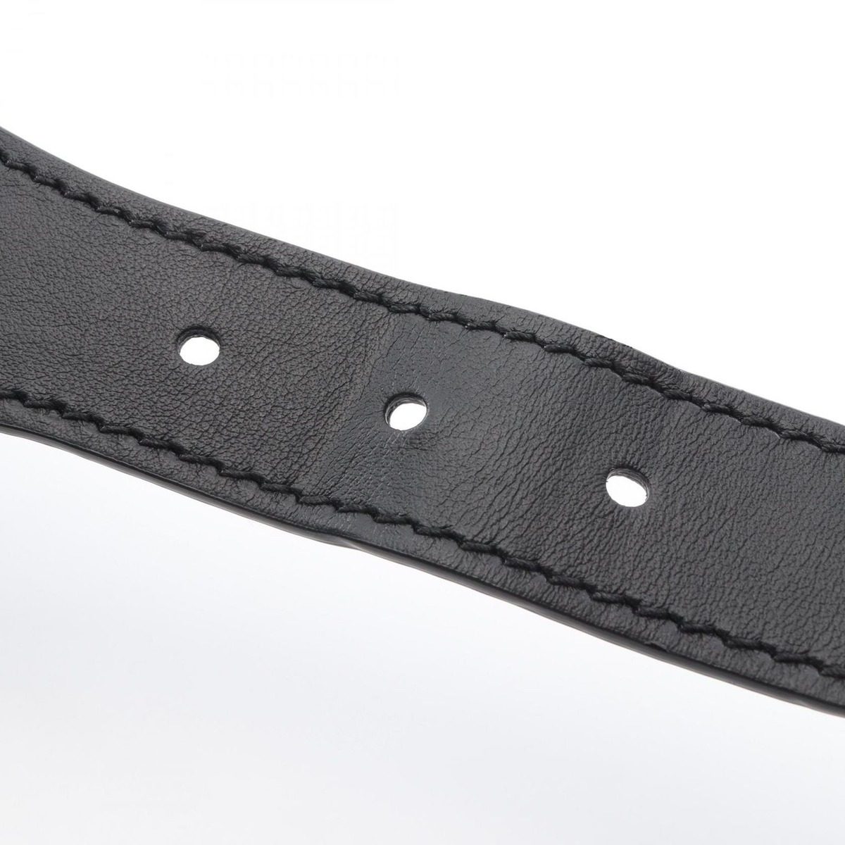 Dior Belt Embroidery Navy Canvas Leather — view 6