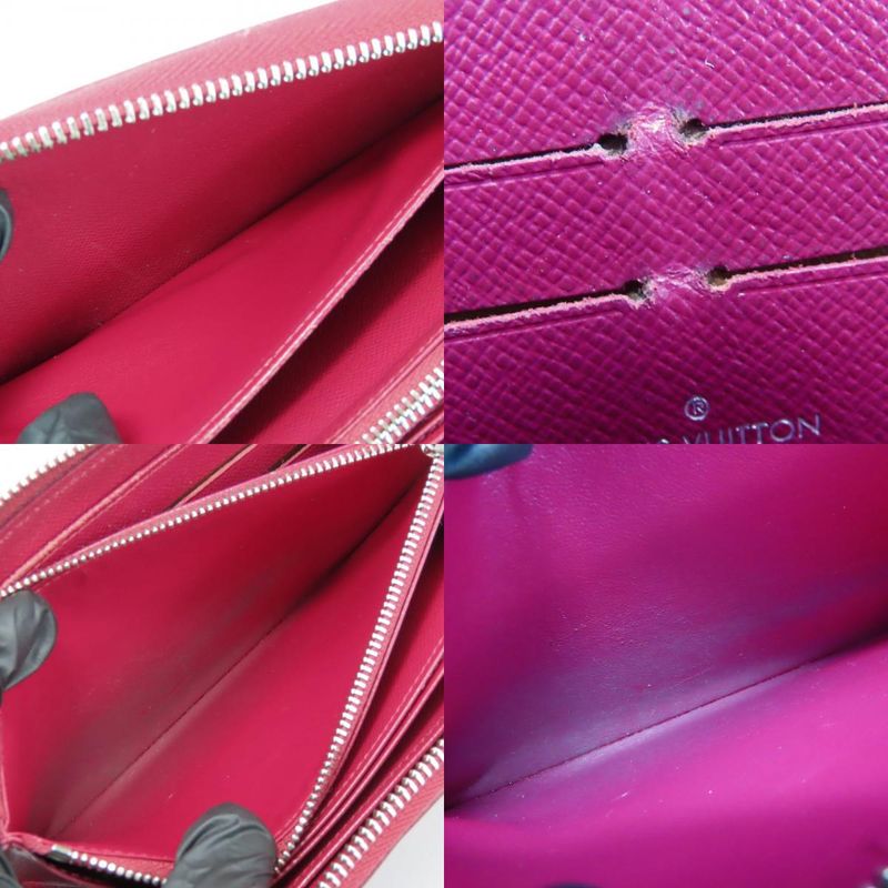 Louis Vuitton Long Wallet Zippy Epi Leather Fuchsia Bordeaux — view 7