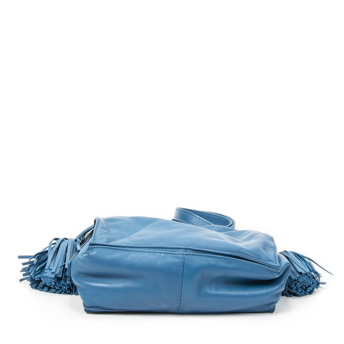 Loewe Small Tassel Flamenco Tea Luka Lambskin Leather Shoulder Bag — view 6
