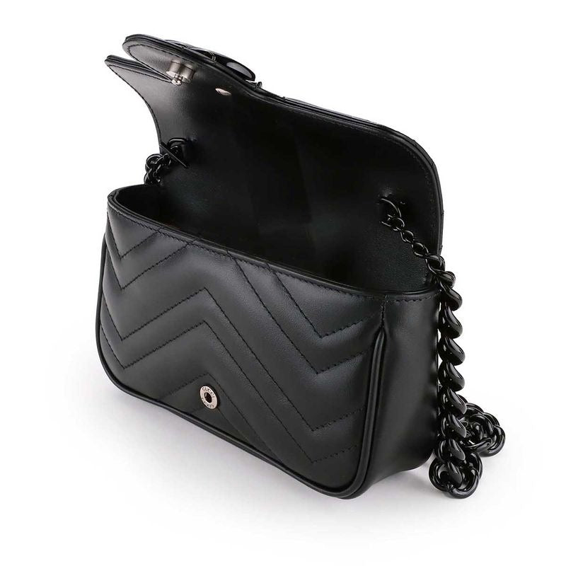 Gucci Shoulder Bag GG Marmont Black — view 6