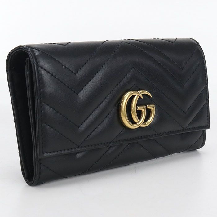 Gucci Continental Wallet Double Bifold Leather