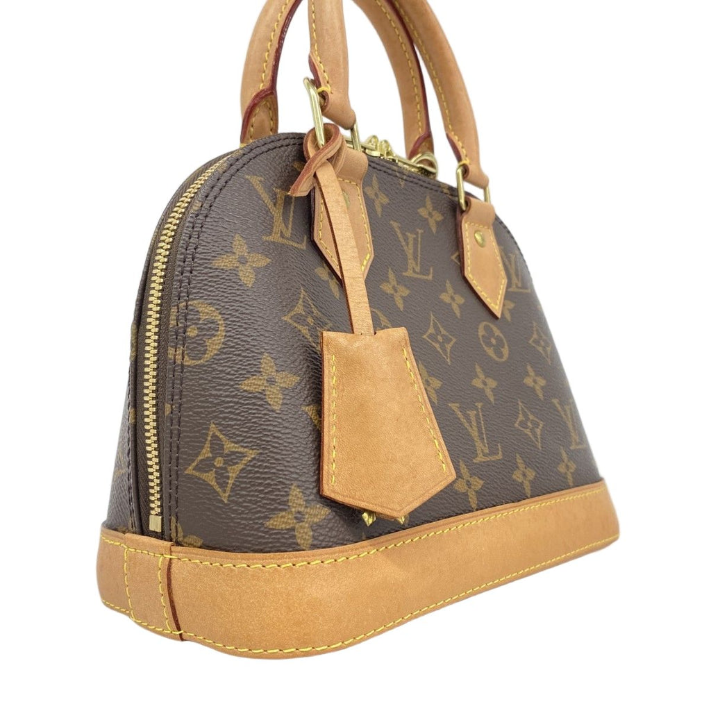 Louis Vuitton Handbag Monogram Alma BB Brown 2-Way — view 2