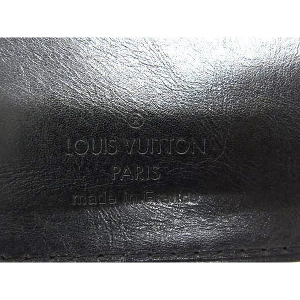 Louis Vuitton Cuir Bequia Portefeuille Noir Black Leather Wallet — view 6