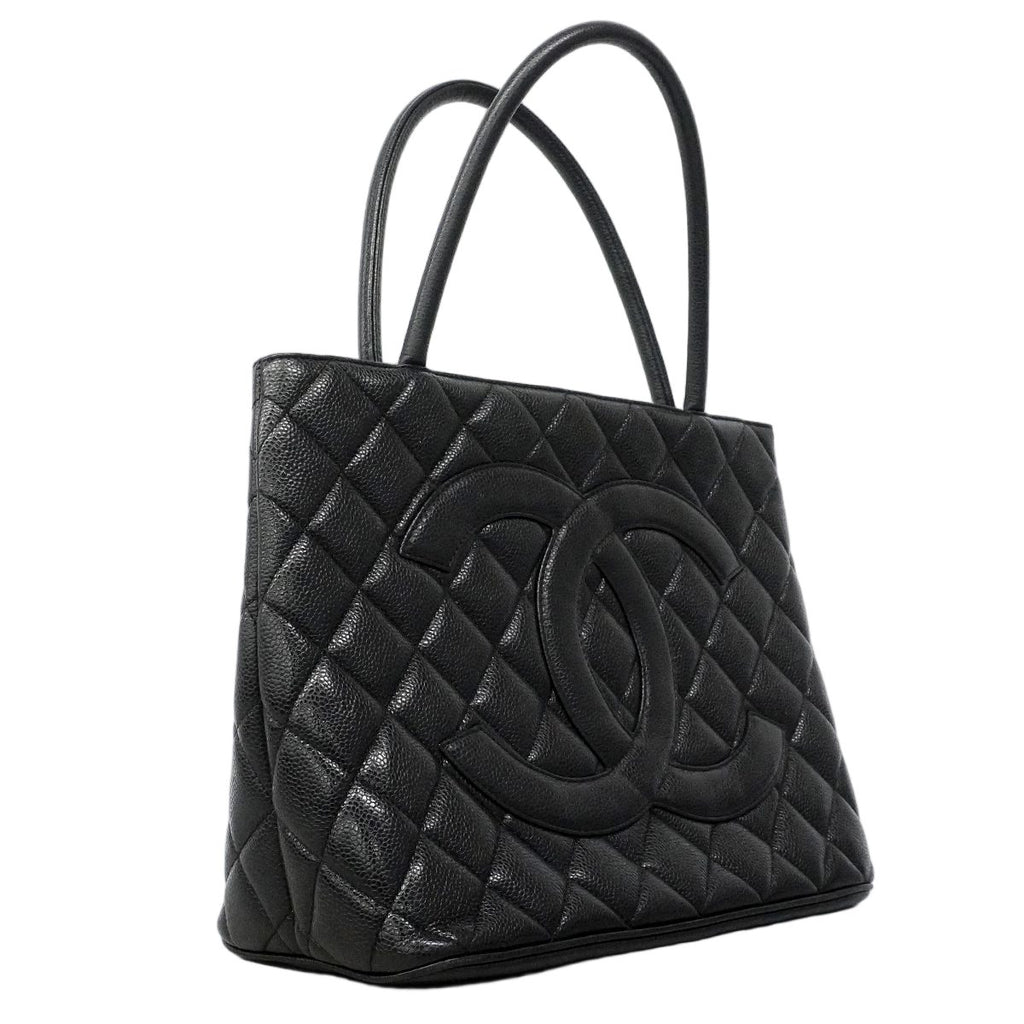 Chanel Tote Reissue Caviar Leather Black Gold — view 2