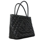 Chanel Tote Reissue Caviar Leather Black Gold — view 2