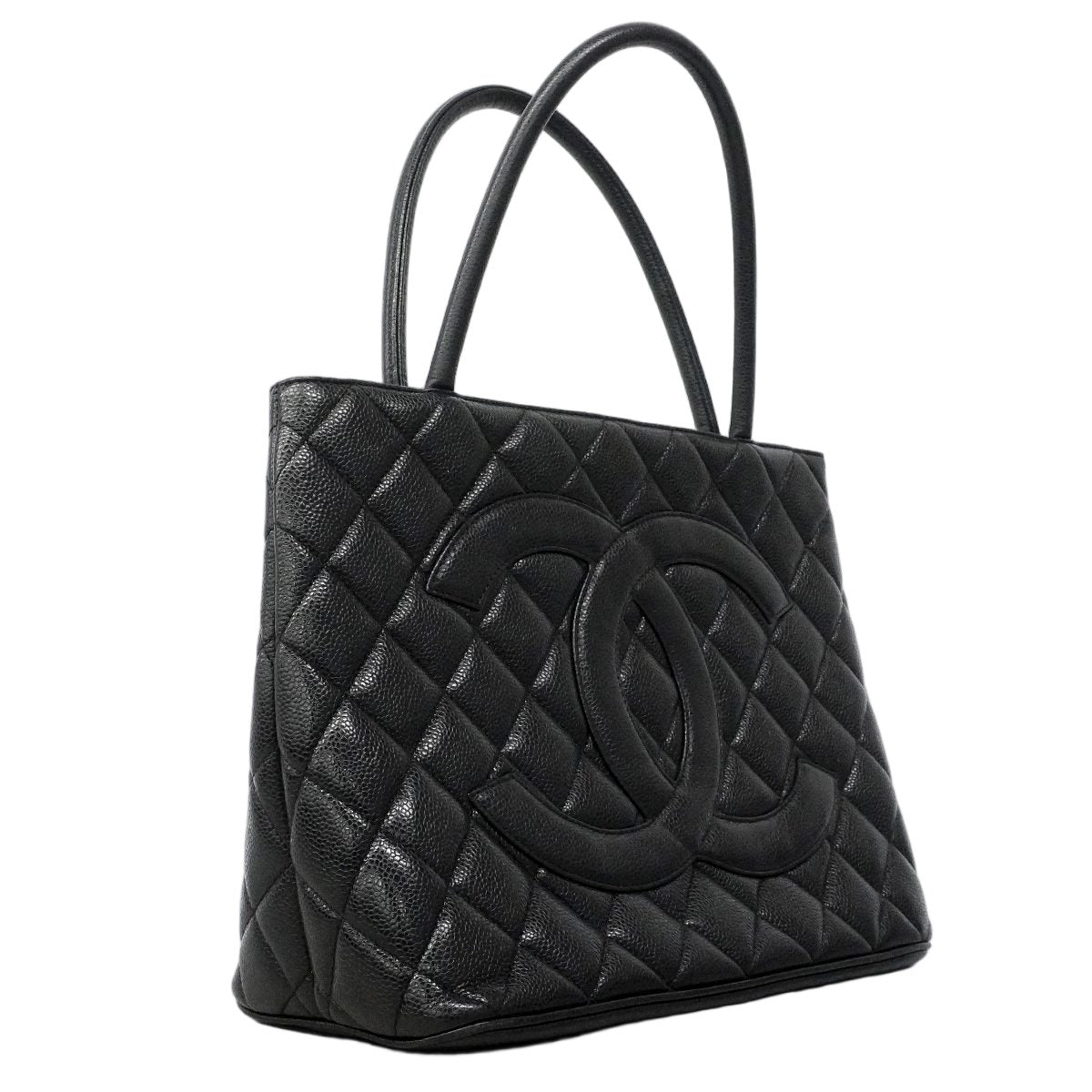 Chanel Tote Reissue Caviar Leather Black Gold — view 2