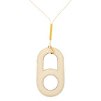 Hermes Variation Vorsluft Nata Gold Hardware Necklace 1834 — view 4
