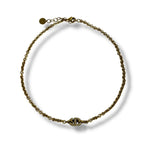 Dior Christian CD Navy Necklace Rhinestone Gold — view 2