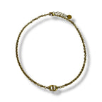Dior Christian CD Navy Necklace Rhinestone Gold — view 3