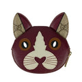 Gucci Coin Case GG Supreme Cat Shape Bold Beige Leather Gold