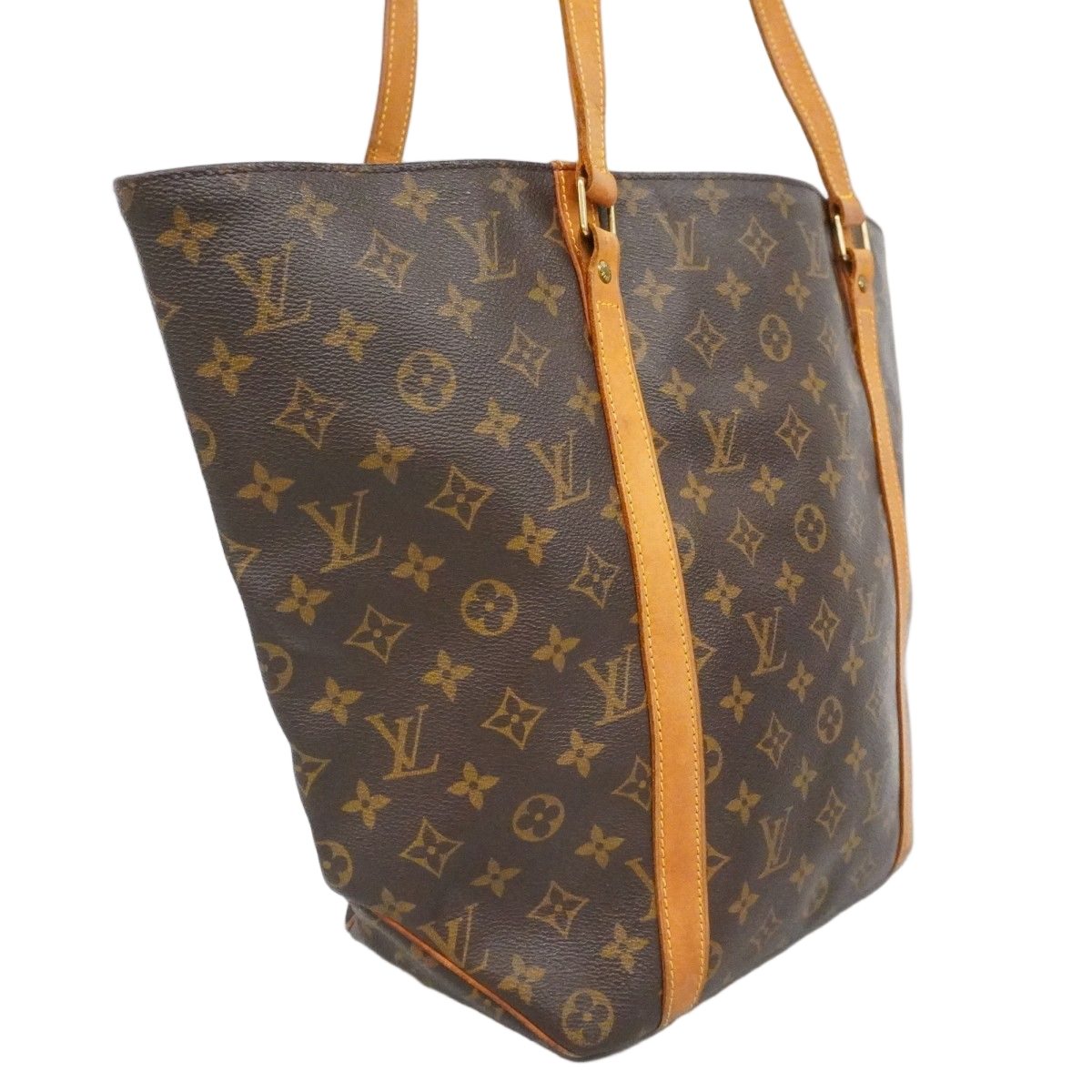 Louis Vuitton Shoulder Bag Monogram Sac Shopping Brown — view 2
