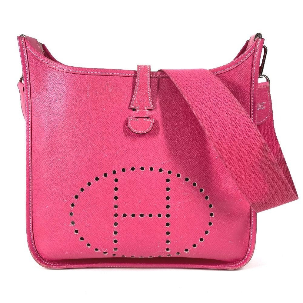 Hermes Shoulder Bag Evelyne 1 PM Epsom Rose Tyrian Pink
