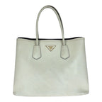 Prada Saffiano White Gold Leather Tote