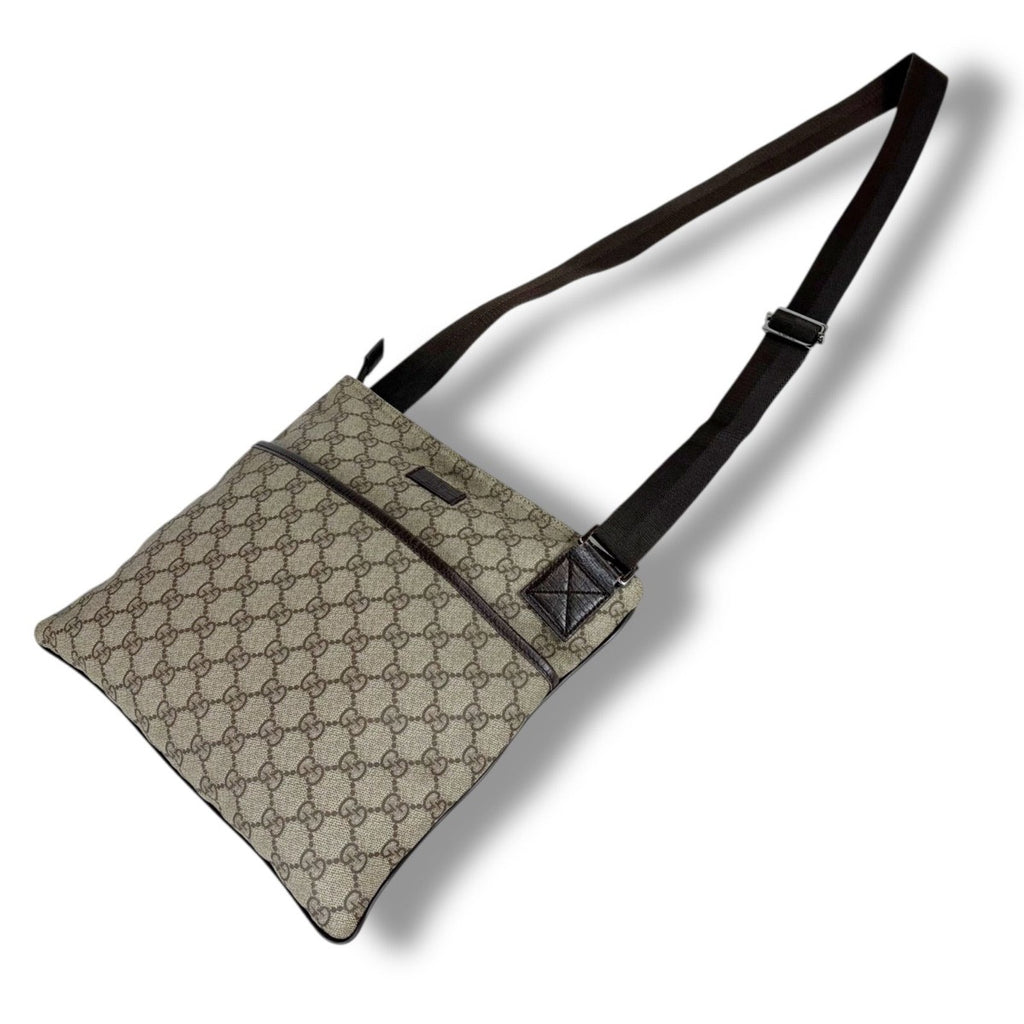 Gucci Crossbody Bag Shoulder GG Supreme Brown — view 2
